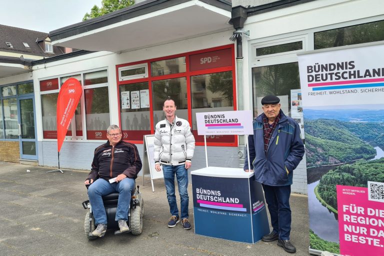 Infostand in Ludwigshafen Infostand