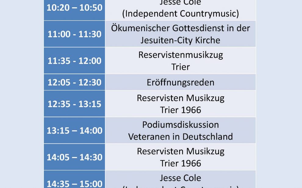 programmablauf veteranentag